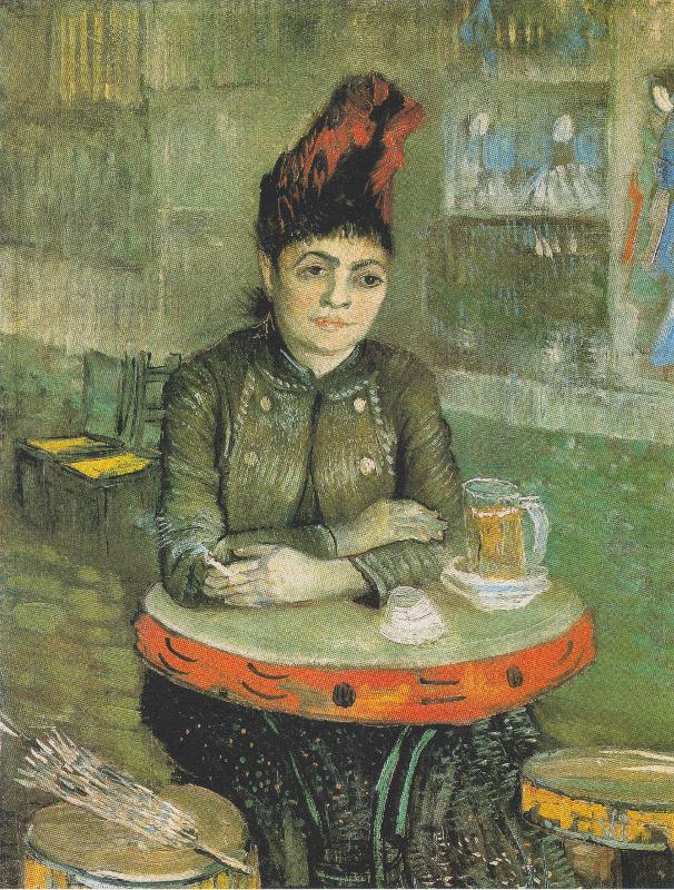Agostina Segatori Sitting in the Cafe du Tambourin, Vincent Van Gogh